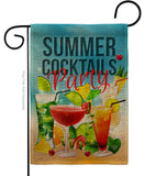 Cocktail Party - Beverages Happy Hour & Drinks Vertical Impressions Decorative Flags HG192268 Made In USA