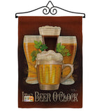 It's Beer O'Clock - Beverages Happy Hour & Drinks Vertical Impressions Decorative Flags HG117028 Made In USA