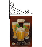 It's Beer O'Clock - Beverages Happy Hour & Drinks Vertical Impressions Decorative Flags HG117028 Made In USA