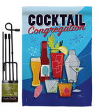 Congregation - Beverages Happy Hour & Drinks Vertical Impressions Decorative Flags HG117034 Made In USA