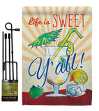 Sweet Y'all - Beverages Happy Hour & Drinks Vertical Impressions Decorative Flags HG117037 Made In USA