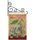 Sweet Y'all - Beverages Happy Hour & Drinks Vertical Impressions Decorative Flags HG117037 Made In USA