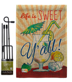 Sweet Y'all - Beverages Happy Hour & Drinks Vertical Impressions Decorative Flags HG117037 Made In USA