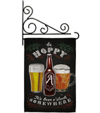 Hoopy Beer O'clock - Beverages Happy Hour & Drinks Vertical Impressions Decorative Flags HG117049 Made In USA