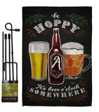 Hoopy Beer O'clock - Beverages Happy Hour & Drinks Vertical Impressions Decorative Flags HG117049 Made In USA