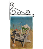 Beachside Happy Hour - Beverages Happy Hour & Drinks Vertical Impressions Decorative Flags HG117054 Made In USA