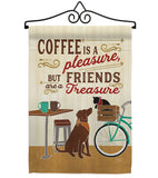 Coffee and Friends - Beverages Happy Hour & Drinks Vertical Impressions Decorative Flags HG117055 Made In USA