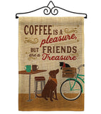 Coffee and Friends - Beverages Happy Hour & Drinks Vertical Impressions Decorative Flags HG117055 Made In USA