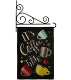 Its Coffer Time - Beverages Happy Hour & Drinks Vertical Impressions Decorative Flags HG117058 Made In USA