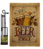 Beer Party - Beverages Happy Hour & Drinks Vertical Impressions Decorative Flags HG117061 Made In USA