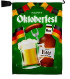 Oktoberfest Beer - Beverages Happy Hour & Drinks Vertical Impressions Decorative Flags HG117082 Made In USA