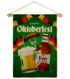 Oktoberfest Beer - Beverages Happy Hour & Drinks Vertical Impressions Decorative Flags HG117082 Made In USA