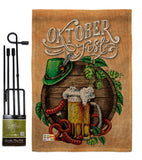 Oktoberfest Festival - Beverages Happy Hour & Drinks Vertical Impressions Decorative Flags HG137109 Made In USA