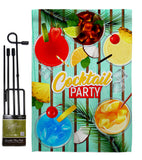 Cocktail Party - Beverages Happy Hour & Drinks Vertical Impressions Decorative Flags HG137529 Made In USA