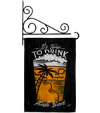 It Time To Drink - Beverages Happy Hour & Drinks Vertical Impressions Decorative Flags HG137582 Made In USA