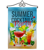 Cocktail Party - Beverages Happy Hour & Drinks Vertical Impressions Decorative Flags HG192268 Made In USA