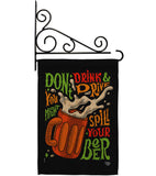 Don't Drink Beer - Beverages Happy Hour & Drinks Vertical Impressions Decorative Flags HG192300 Made In USA