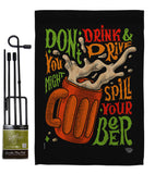 Don't Drink Beer - Beverages Happy Hour & Drinks Vertical Impressions Decorative Flags HG192300 Made In USA