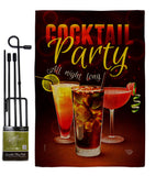 All Night Long - Beverages Happy Hour & Drinks Vertical Impressions Decorative Flags HG192523 Made In USA