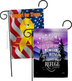 He Will Cover You With His Feather - Faith Religious Inspirational Vertical Impressions Decorative Flags HG130341 Made In USA