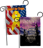 He Will Cover You With His Feather - Faith Religious Inspirational Vertical Impressions Decorative Flags HG130341 Made In USA