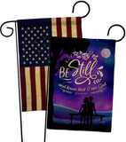 Be Still - Faith Religious Inspirational Vertical Impressions Decorative Flags HG130349 Made In USA