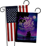 Be Still - Faith Religious Inspirational Vertical Impressions Decorative Flags HG130349 Made In USA