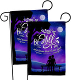 Be Still - Faith Religious Inspirational Vertical Impressions Decorative Flags HG130349 Made In USA