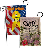 Saved By Grace - Faith Religious Inspirational Vertical Impressions Decorative Flags HG130350 Made In USA