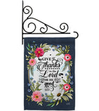 Give Thanks To The Lord - Faith Religious Inspirational Vertical Impressions Decorative Flags HG130340 Made In USA