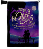 Be Still - Faith Religious Inspirational Vertical Impressions Decorative Flags HG130349 Made In USA