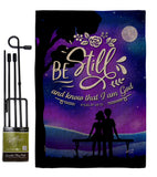 Be Still - Faith Religious Inspirational Vertical Impressions Decorative Flags HG130349 Made In USA