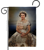 Queen Jubilee - Expression Inspirational Vertical Impressions Decorative Flags HG180328 Made In USA