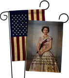 Queen Small Steps - Expression Inspirational Vertical Impressions Decorative Flags HG180330 Made In USA