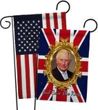 God Save The King - Expression Inspirational Vertical Impressions Decorative Flags HG180335 Made In USA