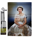 Queen Jubilee - Expression Inspirational Vertical Impressions Decorative Flags HG180328 Made In USA