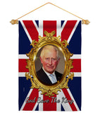 God Save The King - Expression Inspirational Vertical Impressions Decorative Flags HG180335 Made In USA