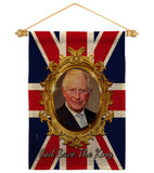 God Save The King - Expression Inspirational Vertical Impressions Decorative Flags HG180335 Made In USA