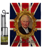 God Save The King - Expression Inspirational Vertical Impressions Decorative Flags HG180335 Made In USA