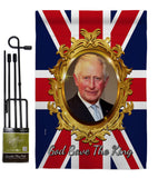 God Save The King - Expression Inspirational Vertical Impressions Decorative Flags HG180335 Made In USA