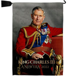 King Charles III - Expression Inspirational Vertical Impressions Decorative Flags HG180336 Made In USA