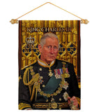 UK King Charles III - Expression Inspirational Vertical Impressions Decorative Flags HG180338 Made In USA