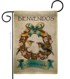 Bienvenidos a Nuestro Nido - Birds Nature Vertical Impressions Decorative Flags HG120023 Made In USA