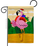 Cool Christmas Flamingo - Birds Nature Vertical Impressions Decorative Flags HG120059 Made In USA