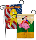 Cool Christmas Flamingo - Birds Nature Vertical Impressions Decorative Flags HG120059 Made In USA