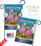 Flamingos - Birds Garden Friends Vertical Impressions Decorative Flags HG105029 Made In USA