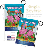 Flamingos - Birds Garden Friends Vertical Impressions Decorative Flags HG105029 Made In USA