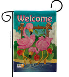 Flamingos - Birds Garden Friends Vertical Impressions Decorative Flags HG105029 Made In USA