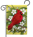 Cardinal - Birds Garden Friends Vertical Impressions Decorative Flags HG105032 Made In USA