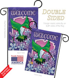 Welcome Hummingbird - Birds Garden Friends Vertical Impressions Decorative Flags HG105033 Imported